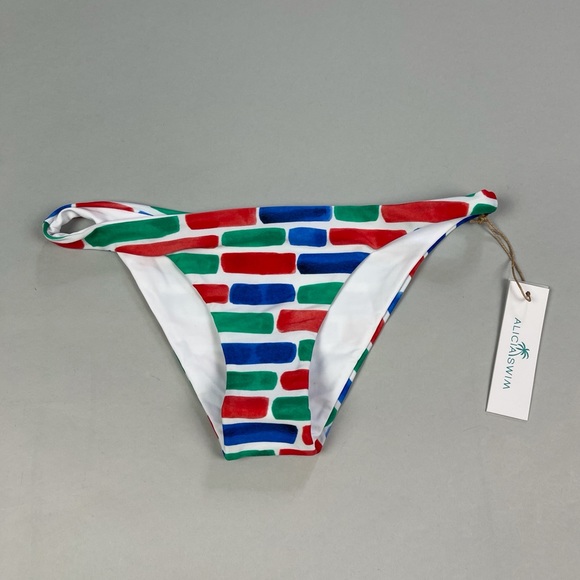 NWT Alicia Swim Linda Bottoms in Bricks - Picture 6 of 9